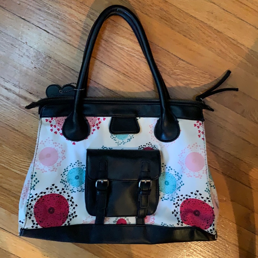 Kirra canvas and faux leather bag